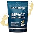 NAKPRO Impact Whey Protein 2kg | Isolate & Concentrate | 24g Protein & 4.9g BCAA | With Digestive Enzymes for better Absorption | NABL Lab Tested 100% Authentic Supplement Powder - Malai Kulfi Flavour