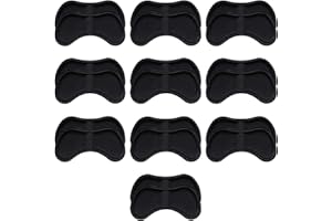 SIOCO 10 Paar komfortable Fersenpolster | Fersenhalter | Heel Pads | Schuheinlagen | für mehr Komfort und einen besser passenden Schuh |10 Paare Schwarz