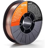 VEVOR MIG Welding Wire ER70S-6 11lbs 0.03mm Soft Steel Solid Welding Coil 200mm Tensile Strength 490-670 MPa Soft Feed Solid