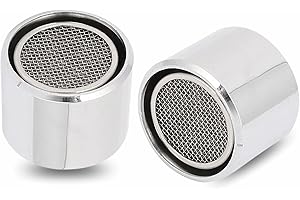 AHAD Nozzle End Diffuser Mesh Tap Head Faucet Filter Replacement Insert Spout Aerator Water Saving Filtering Net Perfect for Kitchen Bathroom Shower Sink Hose (Pack of 2 )