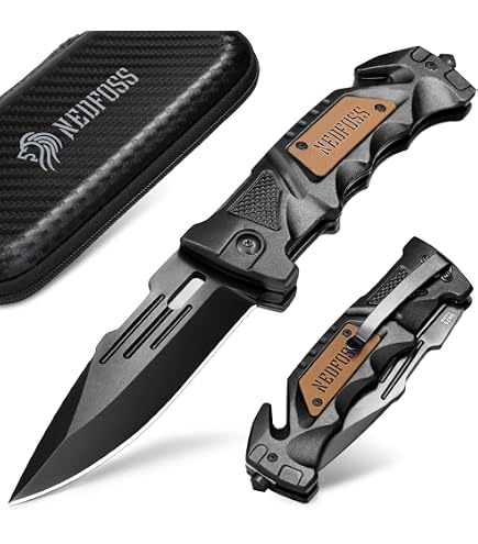 YiMai Klappmesser Mit Prägung – Outdoor & Survival Taschenmesser Aus 440C Stahl – Geschenk Für Männer