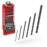 Orijinal Einhell 6 Par&ccedil;a HSS-R Metal Matkap Ucu Seti (HSS 4241 &Ccedil;elik, Siyah Oksitli, 135&deg; U&ccedil; A&ccedil;ısı, Haddelenmiş Tip N Helis, 