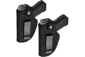 DAWOOWF Universal Pistolen Holster,2 Pack Holster für Glock 17,Holster p30,Walther p22q Holster verdeckt,geeignet für eine breite Palette von Modellen (2)