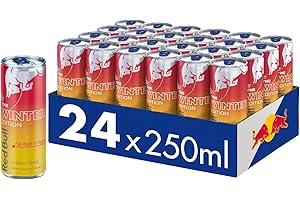 ‎RED BULL NEU: Red Bull Energy Drink Winter Edition - 24er Palette Dosen - Getränke mit Fuji-Apfel und Ingwer-Geschmack, EINWEG (24 x 250 ml)