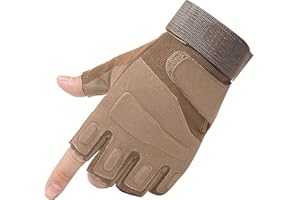 ‎ANWLKI Anwlki Rękawiczki taktyczne bez palców, dla mężczyzn i kobiet, rękawice taktyczne, bez palców, do jazdy na motocyklu, rowerze, polowania, wędrówek, sportów na świeżym powietrzu