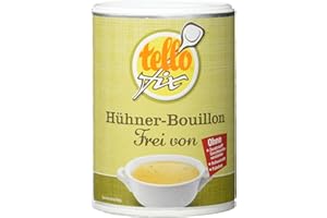 tellofix Hühner-Bouillon Frei von - ohne Geschmacksverstärker und ohne Farb- und Konservierungsstoffe - glutenfrei, laktosefrei - 1 x 231 g