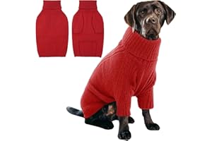 IECOii Maglione per cani,maglione dolcevita per cani per Natale,caldo maglioni per cani di taglia piccola media grande e gatti,Felpe per cani autunno inverno per Chihuahua, Bulldog francese,Labrador