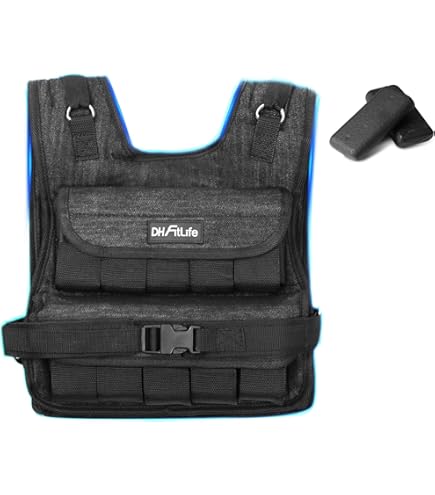 5BILLION FITNESS Chaleco de peso, Ajustable Chaleco lastrado, con