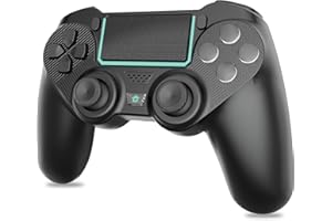 Vinkarpe Wireless Controller für PS4, Game Controller Kompatibel mit PS4/Pro/Slim/PC mit RGB-Licht, 1000 mAh Akku, Gamepad mit Dual Vibration/6-Achsen/Touchpad/3.5mm Audio Jack/Touchpad
