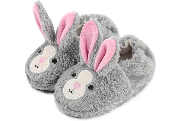 Lacoifa Chausson de Chouette pour Enfant garçon ou Fille Pantoufles Animaux en Tricot d'hiver antidérapants