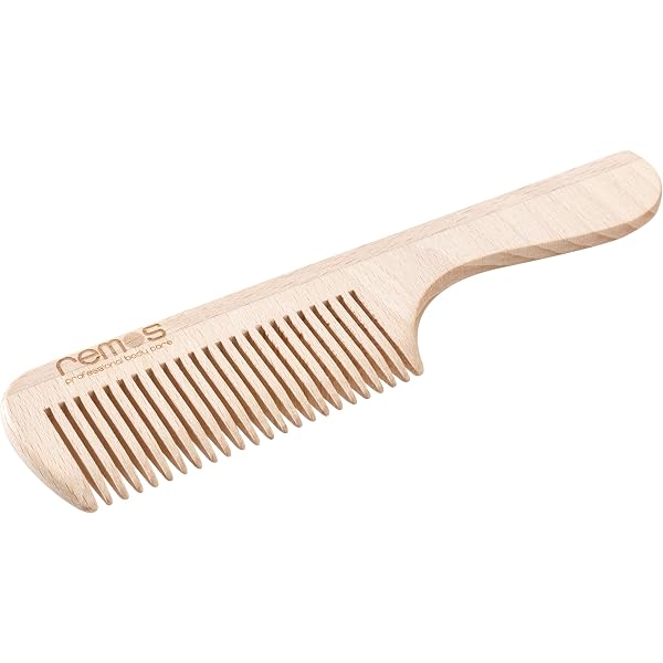 Handgefertigter Haarkamm Aus Natürlichem Sandelholz – Antistatisch, Breite Zähne, 17,8 Cm