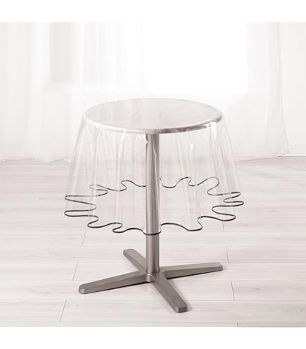 KEVKUS Nappe De Table Transparente - Motif Fleurs Et Papillons - 0