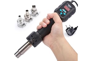 YIHUA 8858-IV decapeur thermique pour l'artisanat la soudure électronique le bricolage et le rétrécissement de tubes avec fonction de contrôle de la température et du volume d'air mode veille manuel