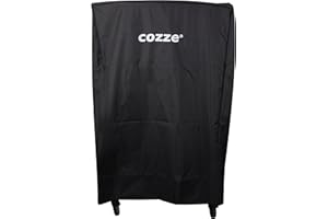 cozze® Schutzhülle für Pizzaofen, Grill und Outdoortisch – Wetterfest und UV-Schutz, Oxford-Gewebe, Schwarz, Schwarzes