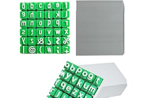 Alphabet Stamps Set For Clay Pottery, FORMVERSITY Minuscole Timbro per Scrivere Su Ceramica Alfabet, Set di Timbri Dell'Alfabeto per Argilla e Ceramica, Stencil Lettere Timbri per Argilla