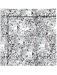 Pañuelo en sarga de seda con estampado Snow Tiger - Unisex