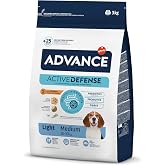 Advance Medium Light, Kuru K&ouml;pek Maması, Orta Irk, Yetişkin, Diyet Mama, 3 Kg