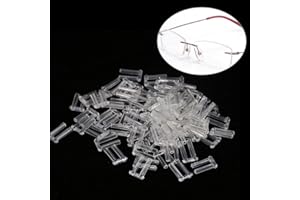 ‎HURRISE Randlose Rahmenhülsen, 3 Arten 100Pcs Neue Kunststoff-Kompressionshülsen Werkzeuge(1,4 Compression Sleeve Rimless Glasses Different Sizes For Brillen-Zubehör * 0,8 * 0,7)