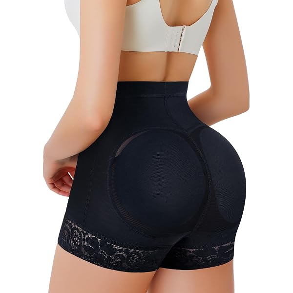 AOSBOEI Boyshort Shapewear Für Damen – Po-Heben, Bauchkontrolle, Spitze, Als Unterkleid-Shorts