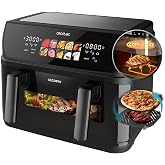 Cecotec Air Fryer 10 L Cecofry&amp;Grill Duoheat 10000 2800W | Four Resistors for Perfect Browning, Dual Temperature, Mobile Part