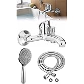 Depolife Banyo Duş Bataryası Sıcak Soğuk Mix Banyo &Ccedil;eşmesi Ve Spiral Hortum Ve Başlık Seti Prin&ccedil;