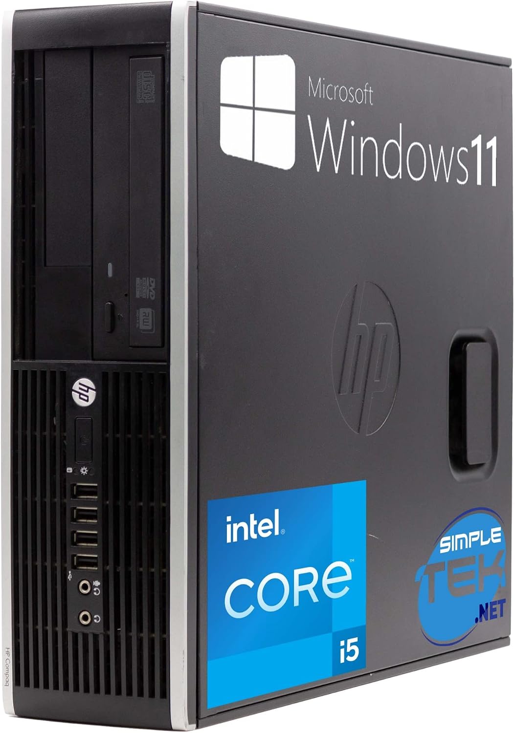 HP Ordenador de sobremesa Compaq 8300 SFF Core i5 hasta 3,60 GHz Windows 11 Pro 16 GB SSD 240 GB | DisplayPort VGA Serie RS232 Ordenador Fijo en casa Oficina reacondicionado