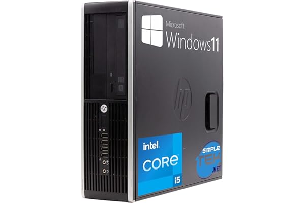 HP Ordenador de sobremesa Compaq 8300 SFF Core i5 hasta 3,60 GHz Windows 11 Pro 16 GB SSD 240 GB | DisplayPort VGA Serie RS232 Ordenador Fijo en casa Oficina reacondicionado