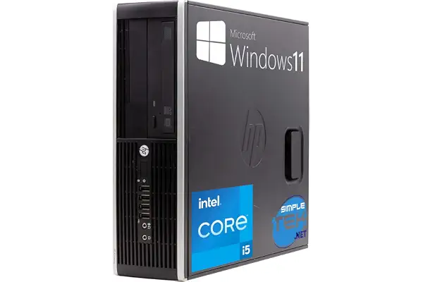 HP Ordenador de Sobremesa Compaq 8300 SFF Core i5 hasta 3,60 GHz Windows 11 Pro 16 GB RAM SSD 240 GB DisplayPort VGA Serie RS232 Reacondicionado