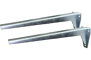 Sunload Regalbodenträger Schwerlastträger L-Profil Konsole Stahl verzinkt (2 x 330 mm)