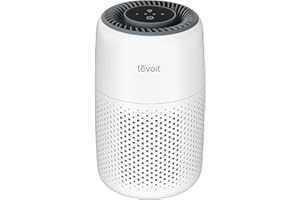 LEVOIT Air Purifiers for Bedroom Home, with Night Light, 3-in-1 Filter, Filters Smoke, Allergies, Pet Dander, Odor, Dust, 25dB Ultra-quiet, Office, Desktop, Portable, Core Mini, White