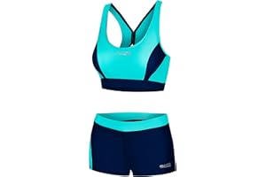 Aqua Speed Naomi + Fiona + Tankini pour Dames | Deux pièces | Tissu Vita | Résistant au Chlore et à la crème/Huile Solaire