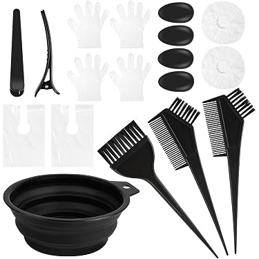 Sharplace Haarfärbeschale Mit Saugnapf – Mischschüssel & Messbecher Für Friseurbedarf, Gelb, Ø 12,6 Cm