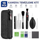 Profesyonel Kamera Lens Temizlik Seti 19 Par&ccedil;a | DSLR SLR Aynasız Kamera, D&uuml;rb&uuml;n, Teleskop ve Optik Lens Temizleme Kiti | Hav