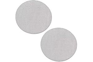 ROUCERLIN Lot de 2 filtres à expresso réutilisables en acier inoxydable 316L pour machine à expresso, 150 microns (58,5 mm)