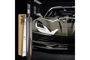 FINEST FOLIA Film autocollant 3M 2080 pour enveloppement de véhicule 30x152cm, film auto-adhésif pour voiture, moto, bateau, film de protection de peinture 3D avec canaux d'aération pour le collage (G211