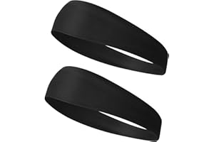 Gjinxi Headbands for Kids, 6PCS Cooling Sports Headband Kid Sweat Band for Football Soccer Baseball Karate Running, Elastic Sweatbands for Girls Boys