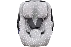 JYOKO KIDS Funda de Algodón para Silla Portabebé Compatible con Concord Neo y Jane Koos (White Star)