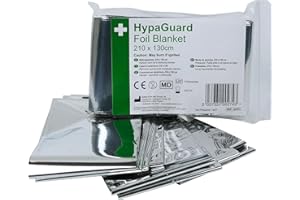 Safety First Aid Group HypaGuard Überlebensdecke, Folie, 6 Stück