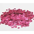 350 Pièces Confettis De Cœur Rose Pailleté CYUaoao - Décoration Table Anniversaire Mariage Baptême