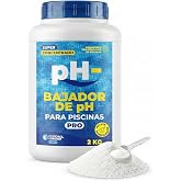CONTROL GARDEN PH LOWER PH POOLS Granulated 2 kg | pH Reducer - Indoor and Outdoor Pool | Solid Minorator - Super Concentrate