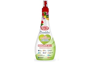 COCCOLATEVI Deo 10 in 1 Freschezza Floreale 300 ml Cattura Odori, Detergente Igienizzante Multi Superficie con Alcol 50°, Igienizza, Pulisce, Deodora e Profuma