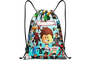 PQKL-party Roblx Sacca Sportiva, Roblx Zaino, Sacchetta Sportiva cartoon, cartoon Zaino Sacca, cartoon Saccas da Palestra con Coulisse, Tasca Con Coulisse cartoon