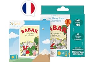 Lunii - Coffret Babar aux royaumes des éléphants - Livre Audio interactif dès 3 Ans à écouter sur Ma Fabrique à Histoires