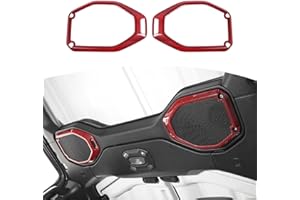 RT-TCZ Lot de 2 garnitures de haut-parleur de toit pour Jeep Wrangler JL JLU Gladiator JT 2018-2023 en fibre de carbone rouge
