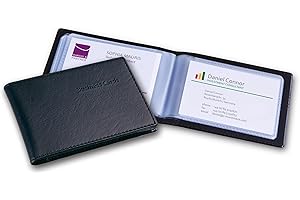 SIGEL VZ170 Tarjetero, aspecto de cuero, plástico, para hasta 40 tarjetas (màx. 90x58 mm)