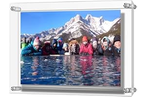 Boxalls, marco de fotos magnético en acrílico transparente. Marcos de fotos doble cara, para la pared o mueble.