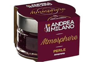 Andrea Milano, Perle di Aceto Atmosphere, Sfere all'Amarena dal Profumo Intenso per Accompagnare i Tuoi Piatti Preferiti, Ideali su Pietanze a Base di Carni Bianche, Made in Italy, 50 g
