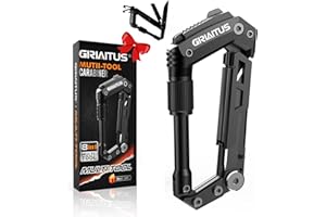 GIRIAITUS Akcesoria kempingowe Karabinek 8w1 Narzędzie wielofunkcyjne Prezent na Dzień Ojca dla taty Prezenty dla mężczyzn Gadżety zewnętrzne z otwieraczem do butelek Linijka Piła Śrubokręt