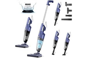 ‎HIKINS HiKiNS 20Kpa Staubsauger, 6 IN 1 Stielstaubsauger & Handstaubsauger, 700W Stielstaubsauger mit Kabel 10M, ideal für Reinigen von Tierhaaren, Hartholzböden und Teppichen