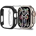 Jaroco 2 Pack Hard Bumper Case for Apple Watch Ultra 2/1 49mm, Ultra Thin Shockproof Slim Protective Bumper for iWatch Ultra 2 Cover 49mm, Black/Clear